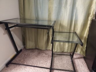 Glass desk/computer