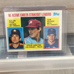 1984 Topps Nolan Ryan Steve Carlton Tom Seaver (Make An Offer )