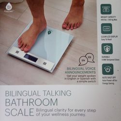 Pursonic Bilingual Talking Bathroom Scale