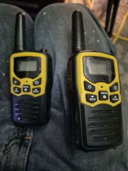 Pair of long-range walkie talkies