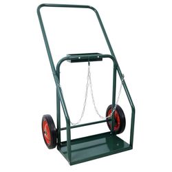 Assembled New Welding Cart, Heavy Duty Torch Cart for Oxygen and Acetylene Cylinders, Compact Cylinder with 10-Inch Rubber Wheels