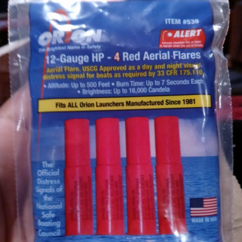 Orion 12 Gauge Hp-4 Red Ariel Flares