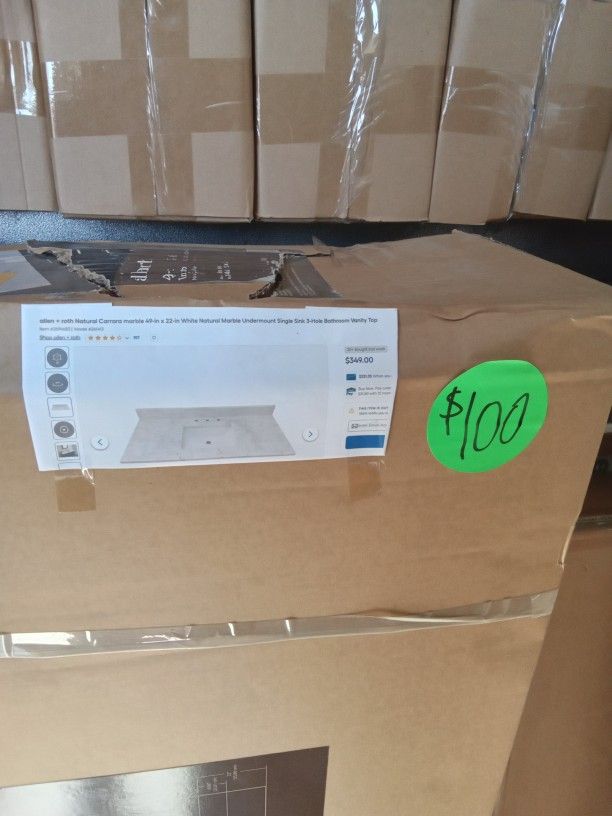 49x22 Vanity Top $100