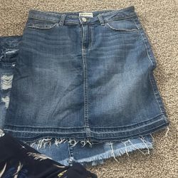  Crafted Lee Jean Skirt