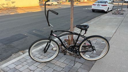 Black Beach Cruiser Bicycle