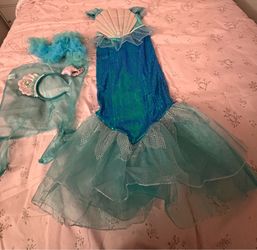 Mermaid dress costume with accessories size 8