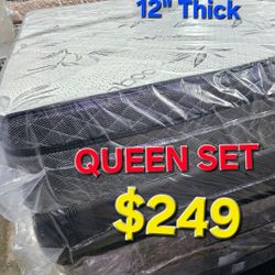 BAMBOO PILLOWTOP  !! QUEEN SET $249