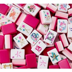 American Mahjong Pink Candy Mahjong Set 160 Mahjong Tiles