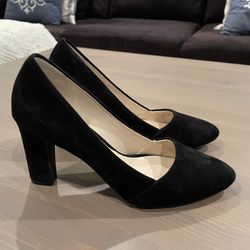 Cole Haan Kinslee Black Suede Pump, 7.5B