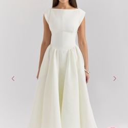 House Of CB Debutante Dress Ivory XS
