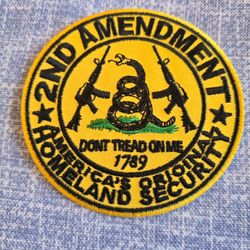 2nd Amendment Don't Tread On Me Embroidered Patch