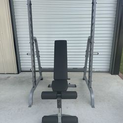 Body-Solid Multi-Press Rack | GPR370 & adjustable bench $450