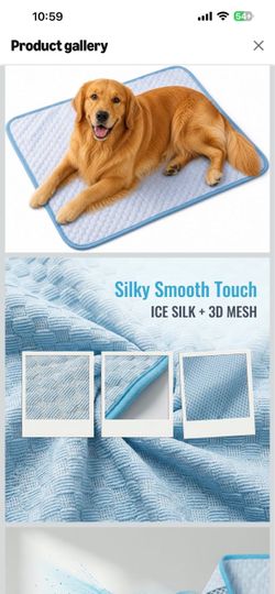 Dog Cooling Mat Ice Silk 3D Mesh