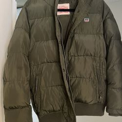 Olive Green Levi’s Puffer Jacket 