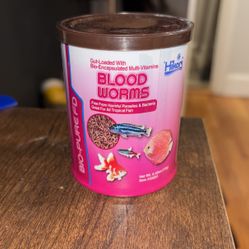 Blood Worms Fish Food