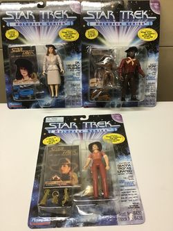 Star Trek Holodeck Series Action Figures Set of 3