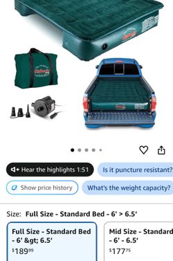 Airbedz truck air mattress