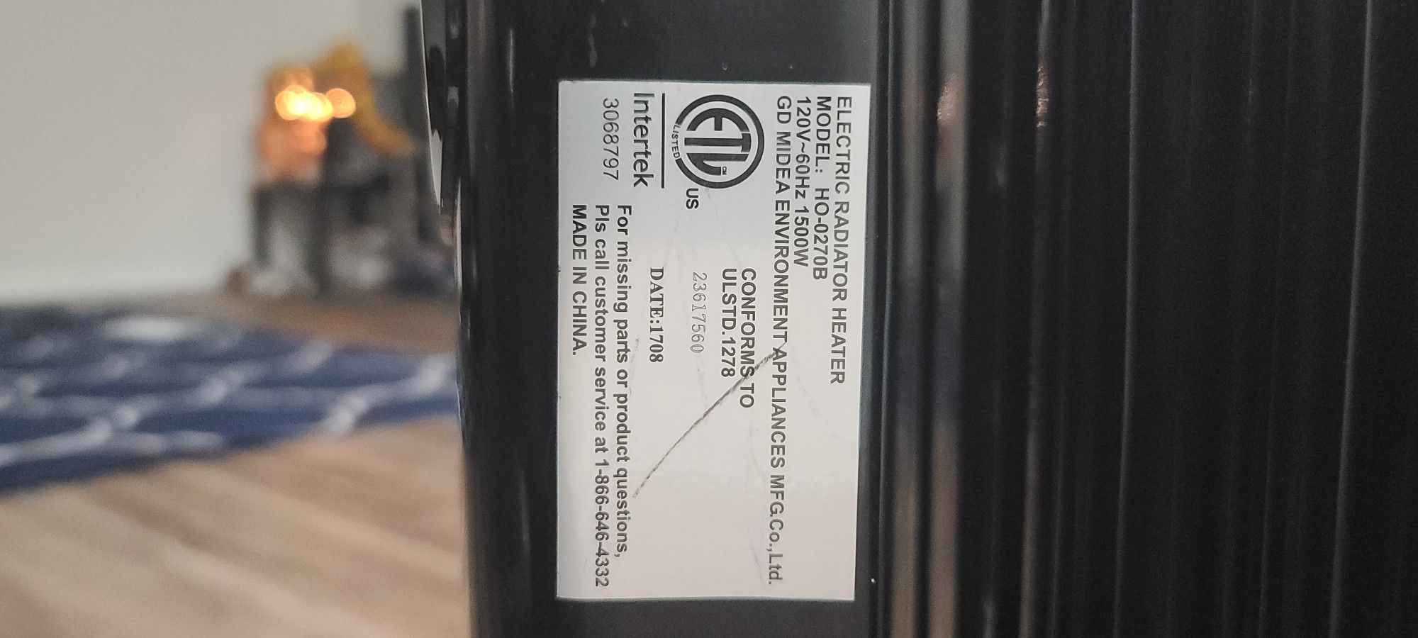Intertek Electric Radiator Heater for Sale in Fort Mill, SC - OfferUp