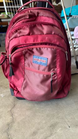 Used red Driver 8 JanSport rolling backpack