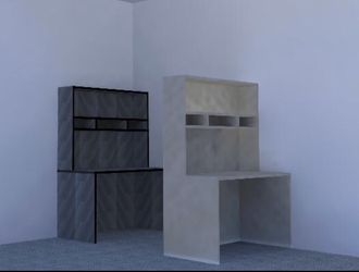 Home office desks 48” with a hutch