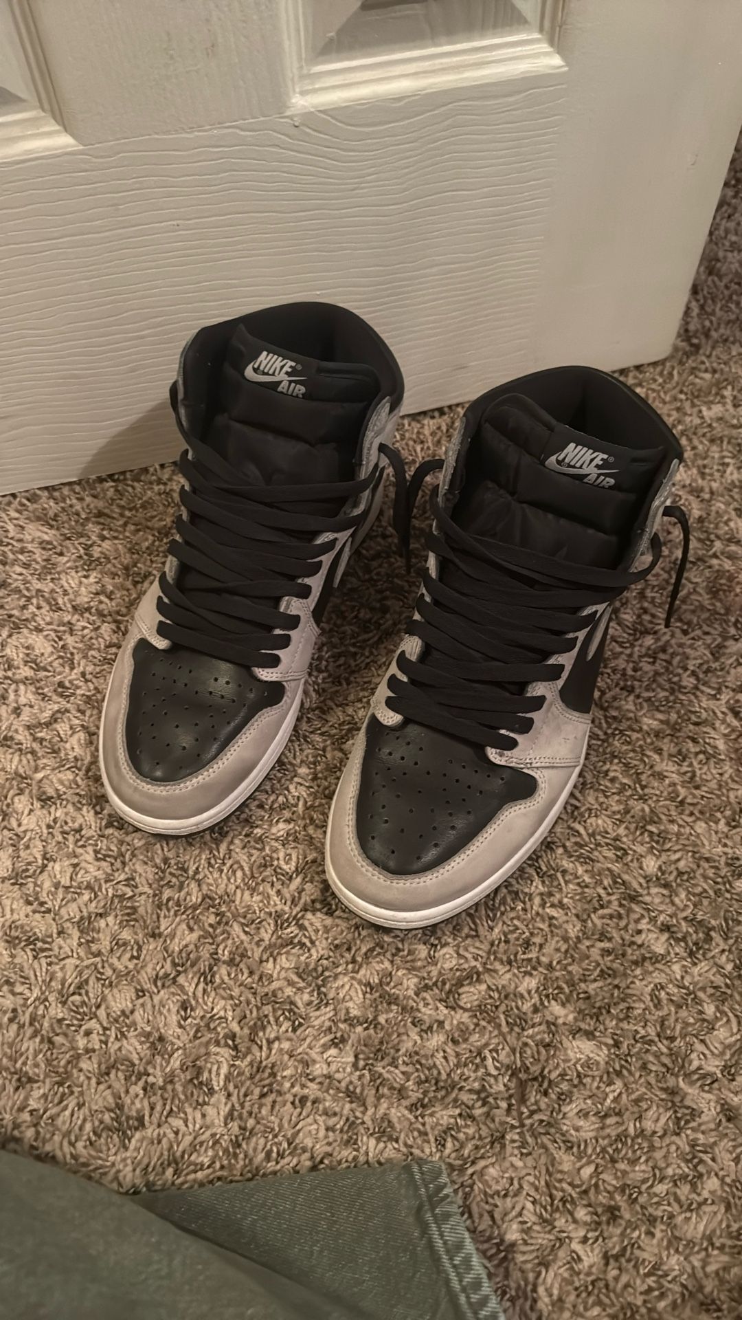 Black and Grey Jordans