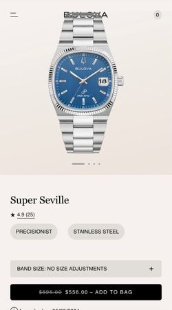 Bulova Super Seville Blue
