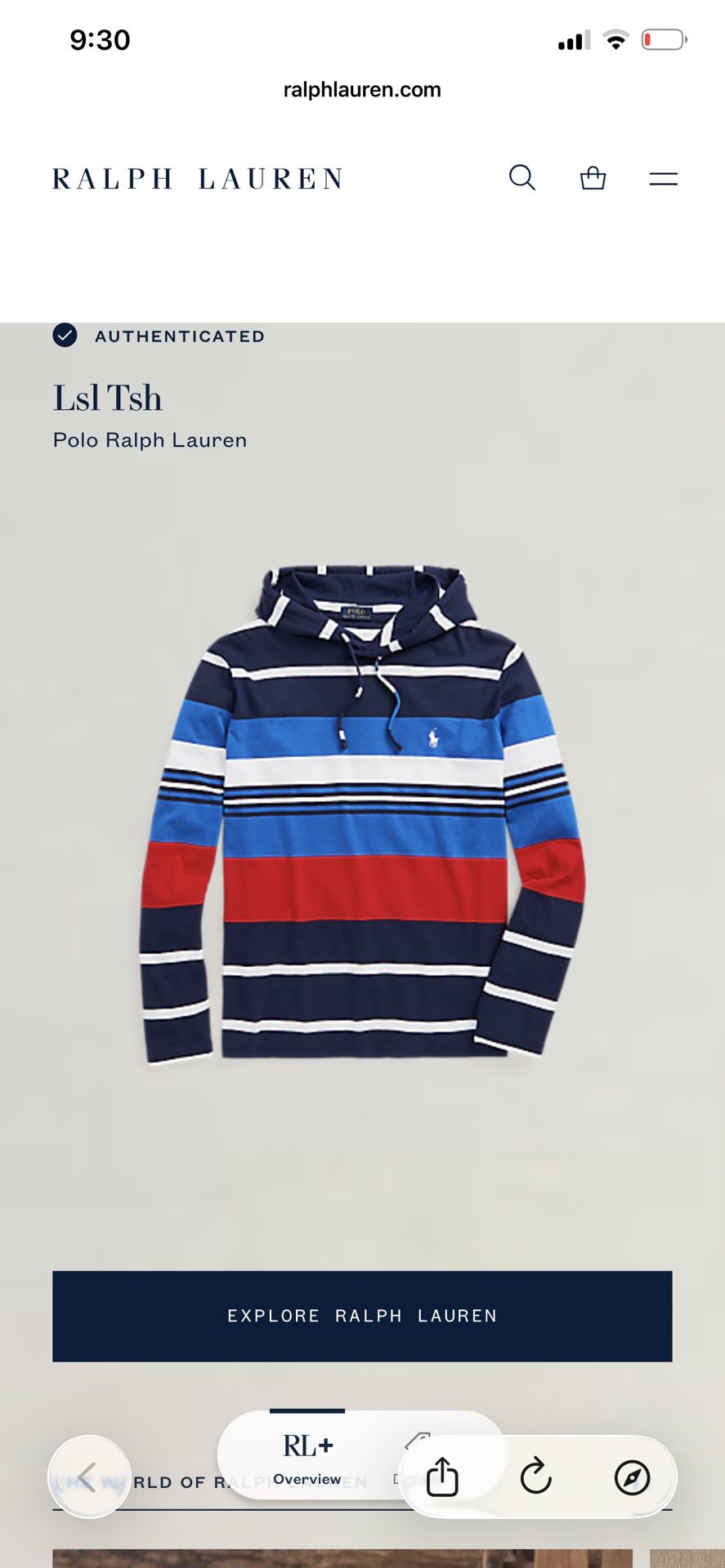 Polo Hoodie (L)