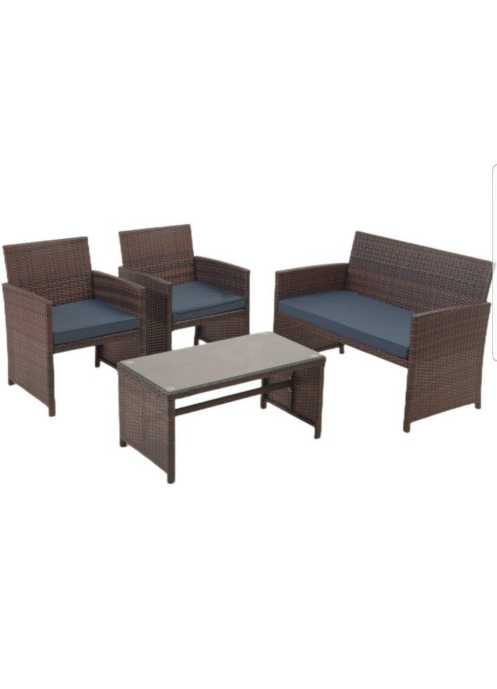 Box Sealed 4pc And 3pc Patio Outdoor Furniture