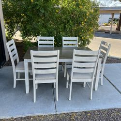 Ashley 7P Dining Set ( Can Deliver For $10 )