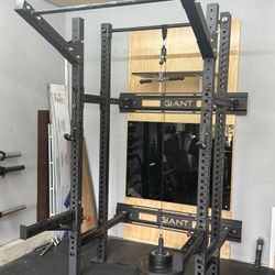Custom Wall-Mounted Squat Rack