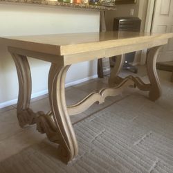 Solid Wood Carved Desk