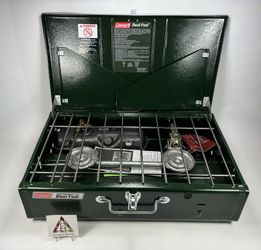 New Coleman Powerhouse 414 Two Burner Dual Fuel Camp Stove