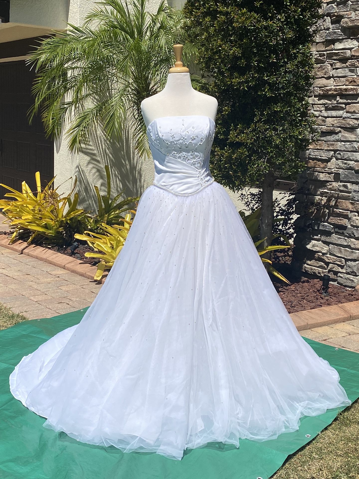Vintage Mom Cheri Princess Style 2 Piece Wedding Dress Size 8