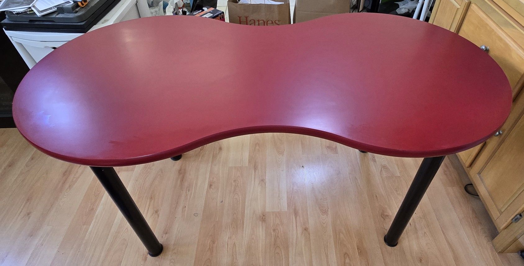 IKEA Red Peanut Table