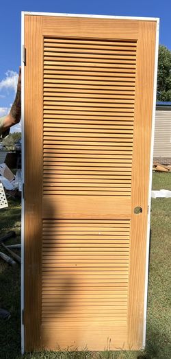30x80 Solid Wood Ribbed Door