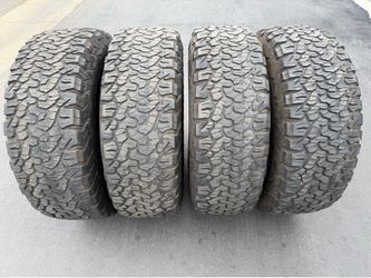 (4) 37x12.50R17 BFGoodrich All Terrain T/A KO2