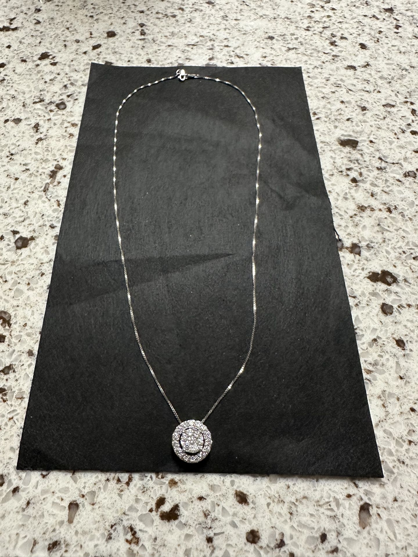 Pendant Necklace 14k White Gold