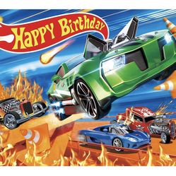 7ft by 5ft hot wheels backdrop