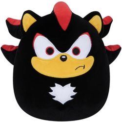 Squishmallows Kellytoy SEGA Sonic, Knuckles, Tails, Shadow Plush Toy (10" Sonic The Shadow
