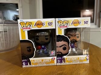 Funko Pop Lakers LeBron James & Anthony Davis Set