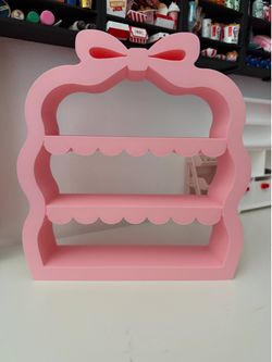 Pink display shelf