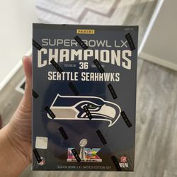 Seattle Seahawks Super Bowl LX Champions PANINI,  SEALED 36-Card Team Box