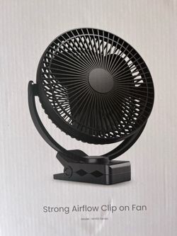 Fan on clip, silent and strong