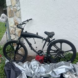 Gas Bike Frame & MZ65 Pipe (NO MOTOR)