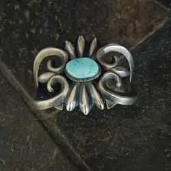Navajo Silver Cast Bracelet