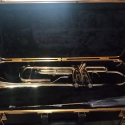 Bash trumpet in great shape with case cash only 200  obo