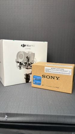 DJI RS 4 Pro Gimbal Stabilizer Combo With Sony FX30 Cinema Camera 