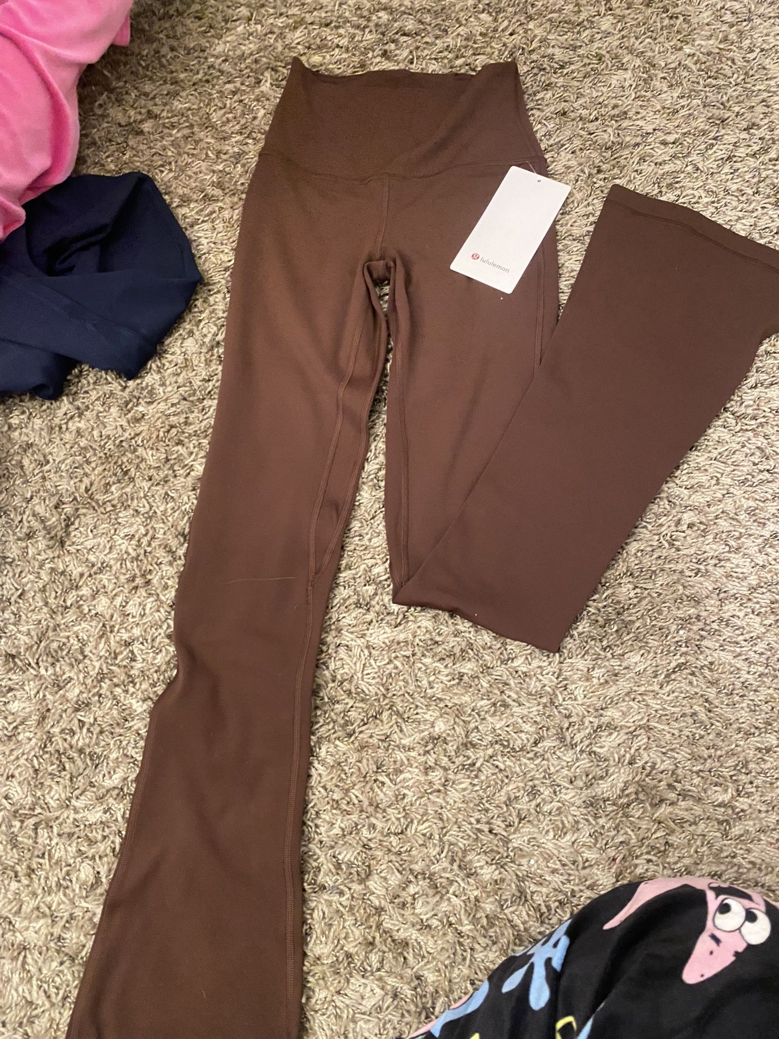 flared lulu lemon leggings size 2