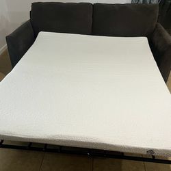 Queen Fabric Sofa Bed Sleeper Plus Chair 