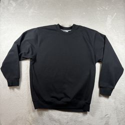 Pro Club Heavy Weight Men's Size Medium Black Pull Over Crewneck Y2K
